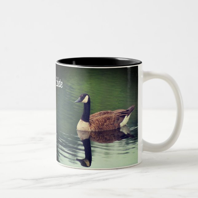 Canada Goose Nature Personalised Two-Tone Coffee Mug (Right)