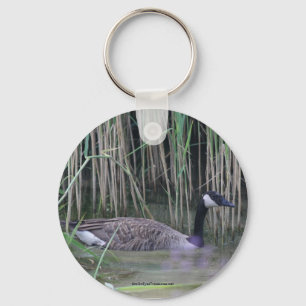 Canada Goose Nature Photo Keychain Keyring