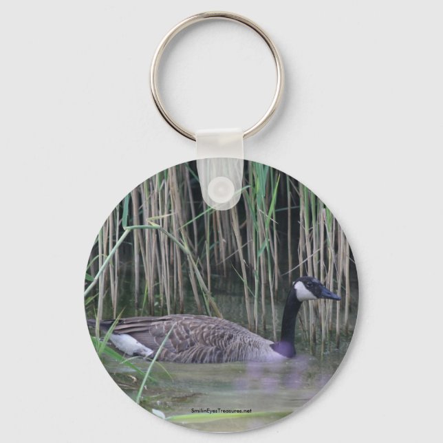 Canada Goose Nature Photo Keychain Keyring (Front)