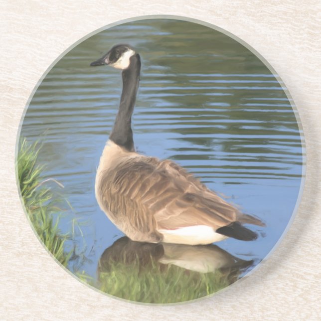 Canada Goose Painting Animal Coaster (Front)