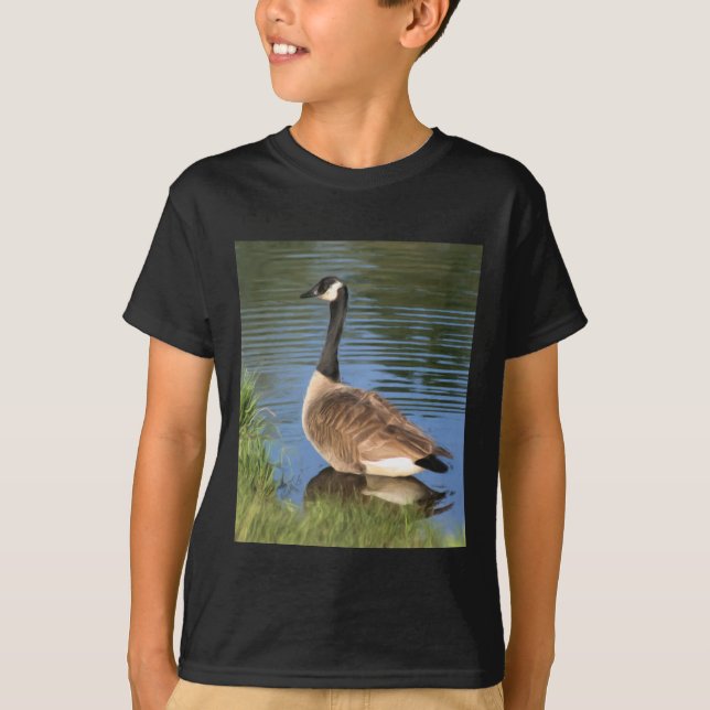 Canada Goose Painting  T-Shirt (Front)