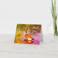 Canada Goose Painting Thank You Card