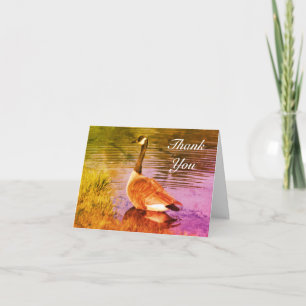 Canada Goose Painting Thank You Card