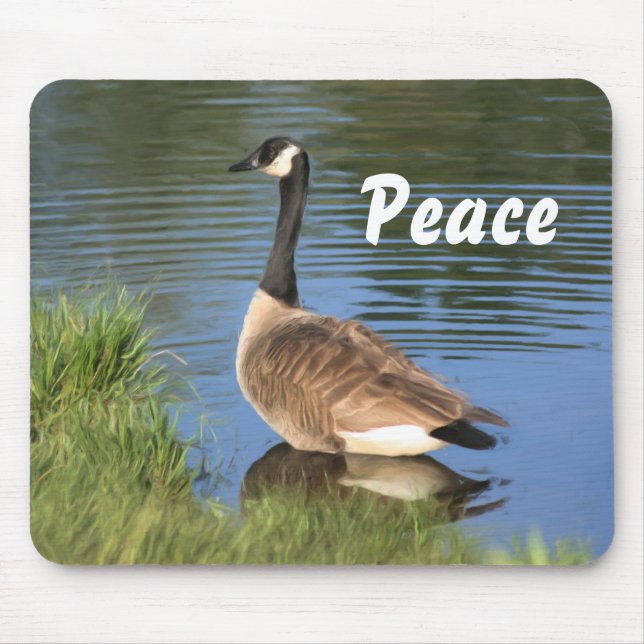 Canada Goose Peace Inspirational  Mouse Mat (Front)