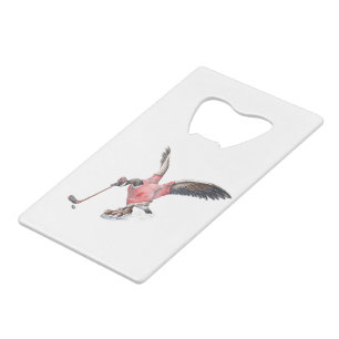 Canada Goose Playing Hockey