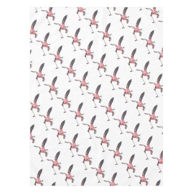 Canada Goose Playing Hockey Tablecloth (Front)