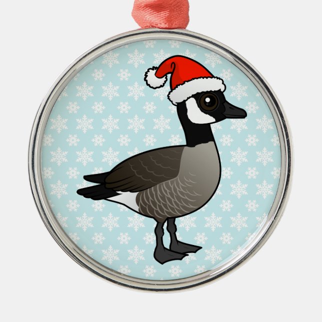 Canada Goose Santa Metal Tree Decoration (Front)