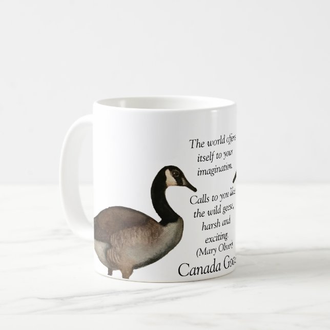 Canada GooseMary Oliver White Coffee Mug (Front Left)