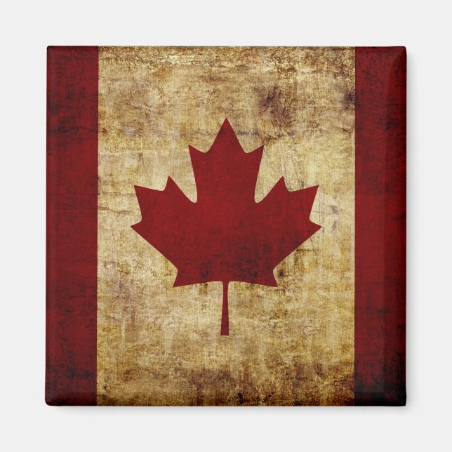 Canada / grunged Flag Magnet (Front)