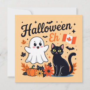 Canada Halloween Eh Holiday Card