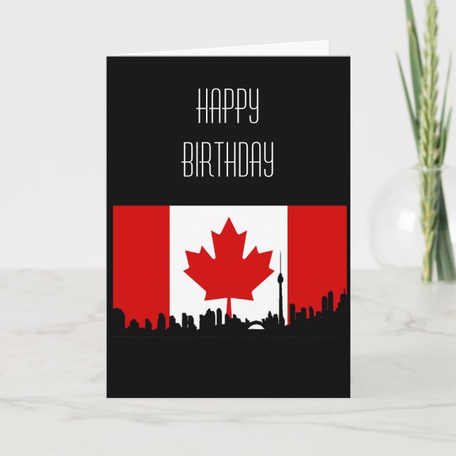 Canada Happy Birthday Card (Front)