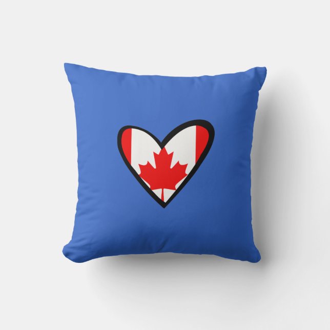 Canada heart Flag Cushion (Front)