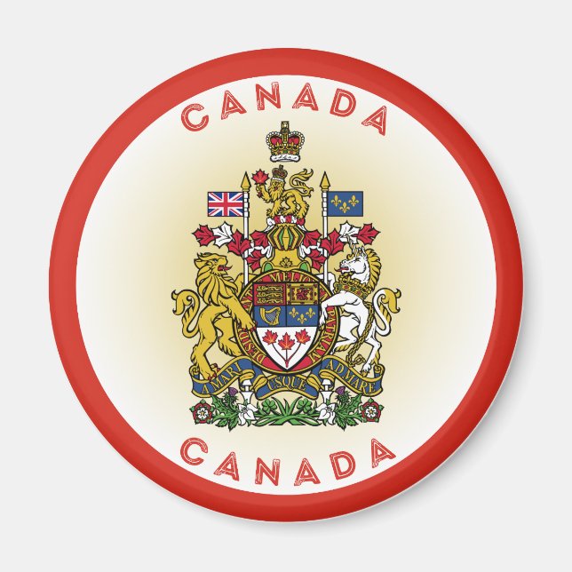 Canada Heritage Emblem Magnet (Front)