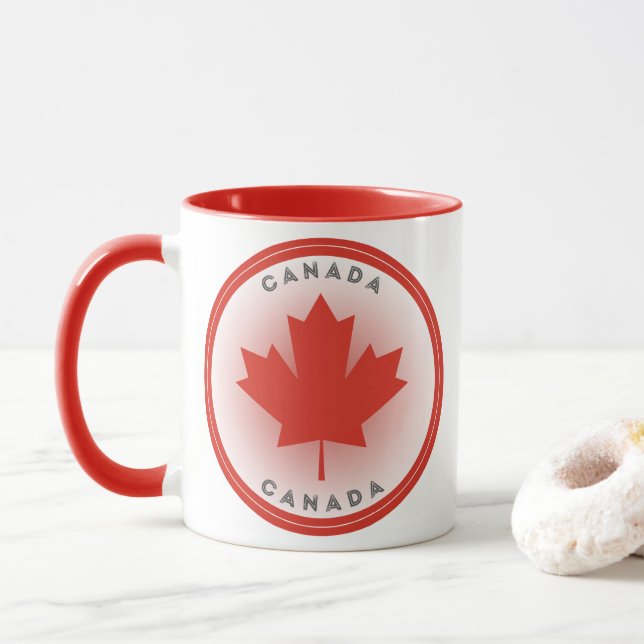 Canada Heritage Emblem Mug (With Donut)