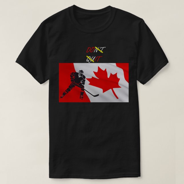 Canada Hockey Flag Classic T Shirt (Design Front)