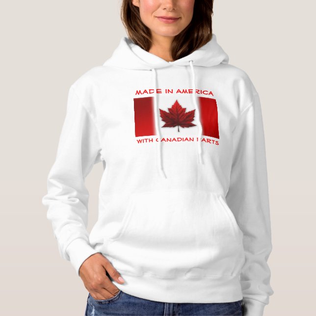 Canada Hoodie American Made in Canada Sweatshirt (Front)
