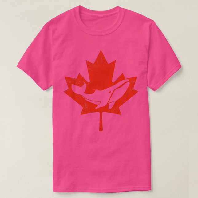 Canada Humpback whale Funny Gift Idea T-Shirt (Design Front)