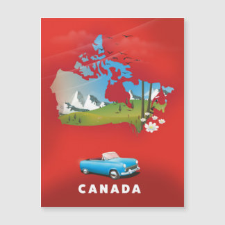 Canada illustrated travel print.