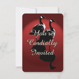 Canada Invitations Personalised Canada Goose RSVP