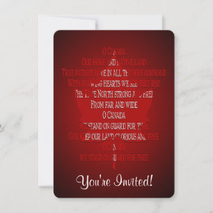 Canada Invitations Personalised Canada RSVP Cards
