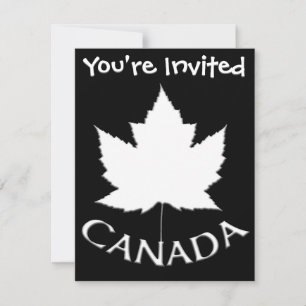 Canada Invitations Personalised Canada RSVP Cards