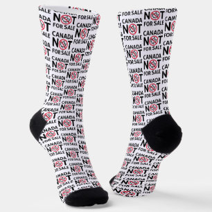 Canada is not for sale Canadian Proud Maple Leaf Socks