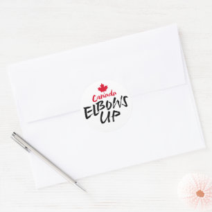 Canada Is Not For Sale - Elbows Up - Patriotic Classic Round Sticker