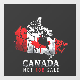 Canada Is Not for Sale Funny Trump America Window Cling