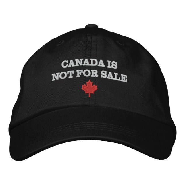Canada is not for sale Maple Leaf Premier Ford Embroidered Hat (Front)