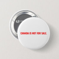 Canada is not for sale minimalist white red text