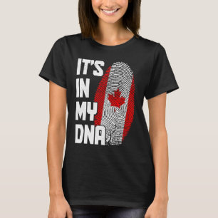 Canada It's In My DNA Canadian Flag Pride Roots T-Shirt
