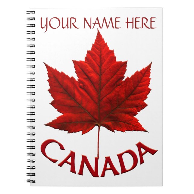 Canada Journal Souvenir Custom Notebooks Canada (Front)