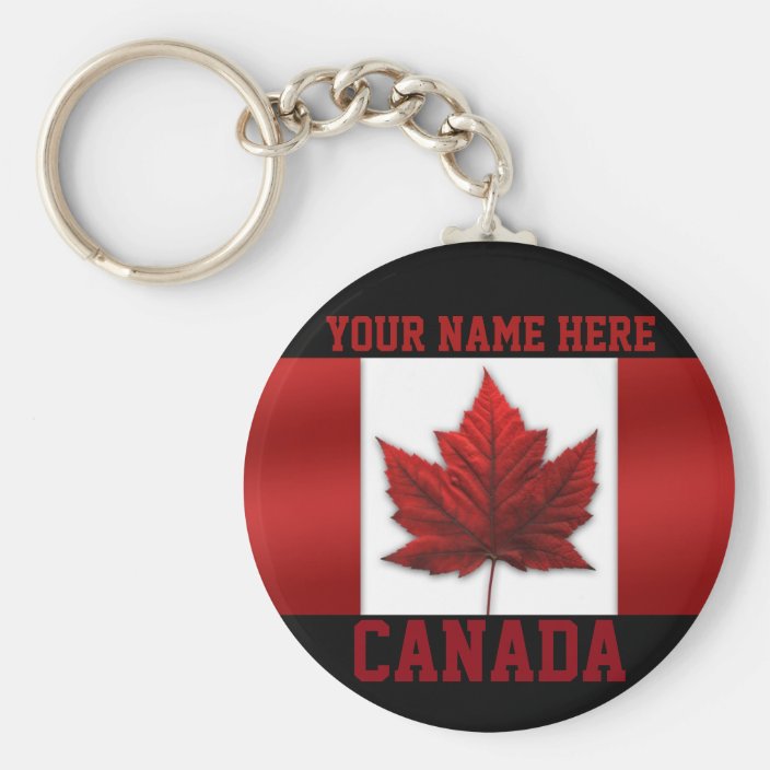 Canada Key Chain Personalised Canada Keychain Zazzle.co.uk