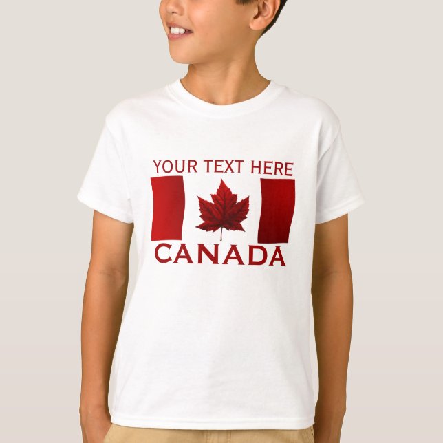 Canada Kid's Shirt Canada Flag Kid's Sweatshirt (Front)