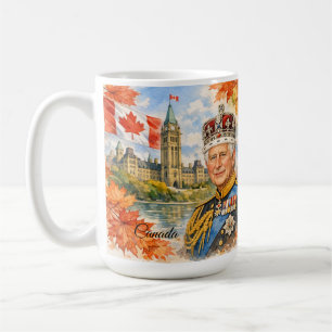 Canada. King Charles    . Queen Elizabeth   . Coffee Mug