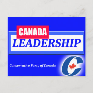 Canada Leadership Conservative Party of Canada Invitation Postcard