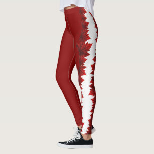 Canada Leggings Canada Maple Leaf Team Leggings