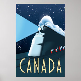 Canada Locomotive travel poster