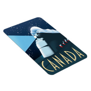 Canada Locomotive travel poster Magnet