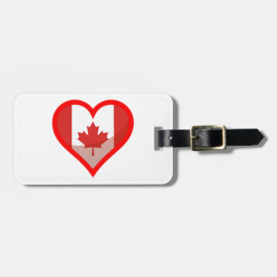 Canada love luggage tag