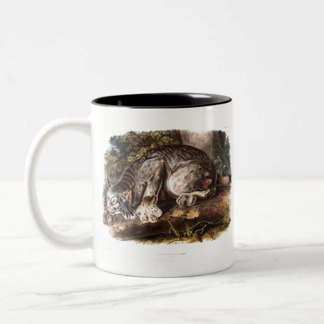 Canada Lynx Two-Tone Coffee Mug (Left)