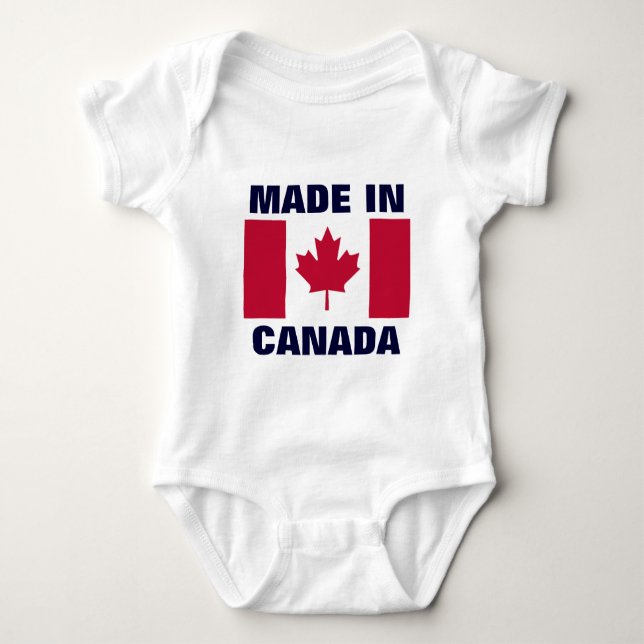 CANADA: Made in Canada Baby Bodysuit (Front)