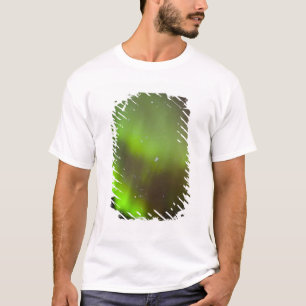 Canada, Manitoba, Churchill. Aurora Borealis in T-Shirt