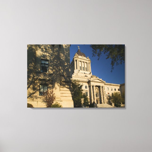 Canada, Manitoba, Winnipeg: Manitoba Legislative Canvas Print (Front)