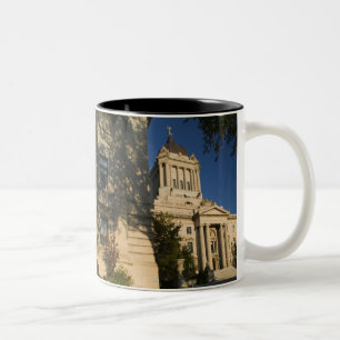 Canada, Manitoba, Winnipeg: Manitoba Legislative Two-Tone Coffee Mug