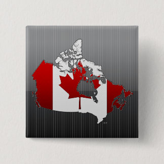 Canada: Map 15 Cm Square Badge