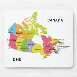 Canada Map custom monogram mousepad