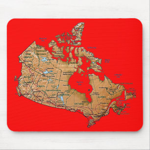 Canada Map Mousepad