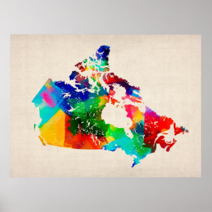 Canada Map Poster