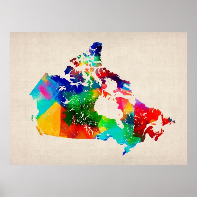Canada Map Poster (Front)